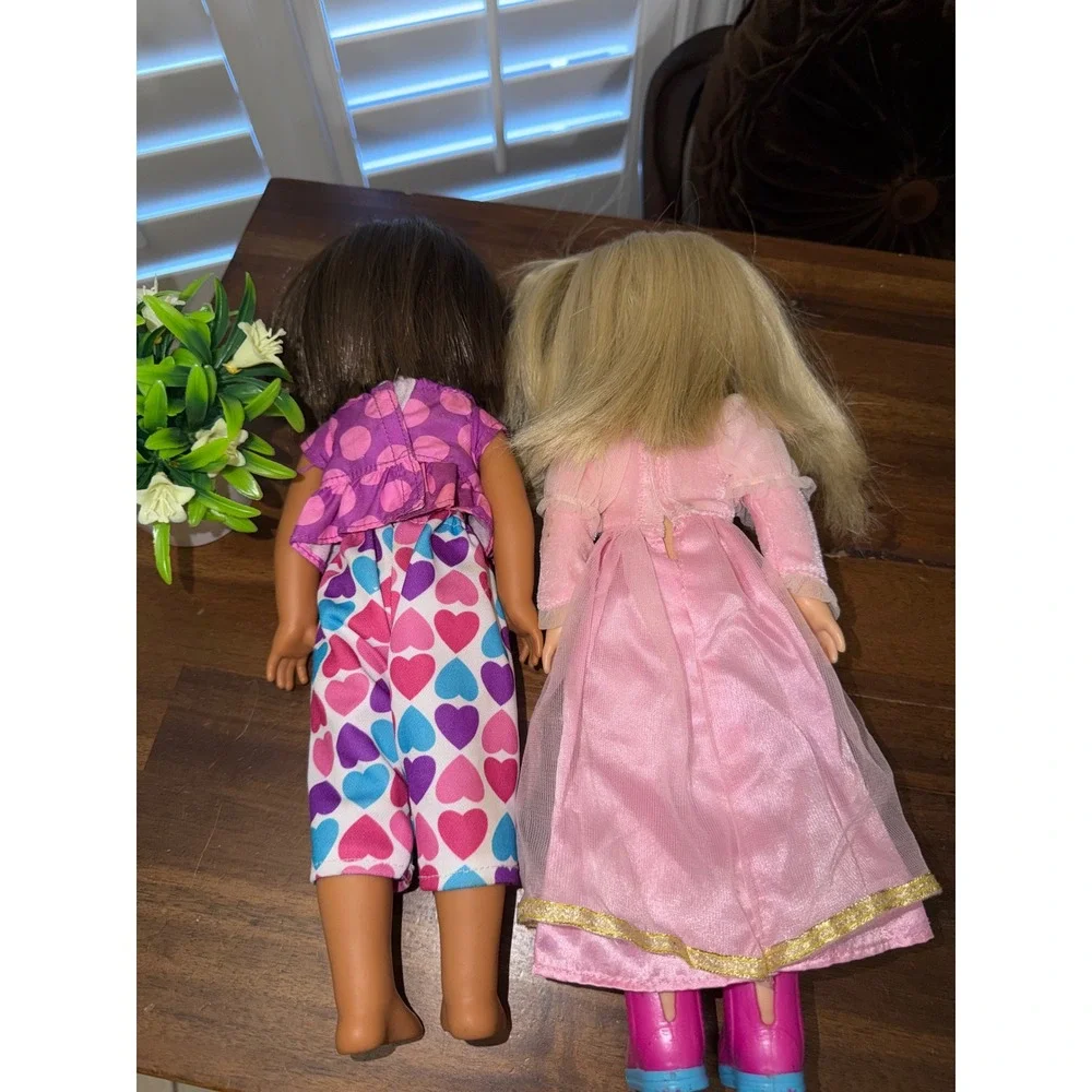 American Girl WellieWishers Kendall and Camille 14.5 Inch Doll Set Pink Purple